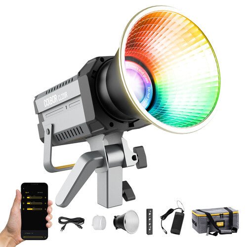 COLBOR 220W RGB COB LED Video Light - Professional Studio Lighting for Photography, Videography & Live Streaming - Perfect for YouTube, TikTok & Film Production