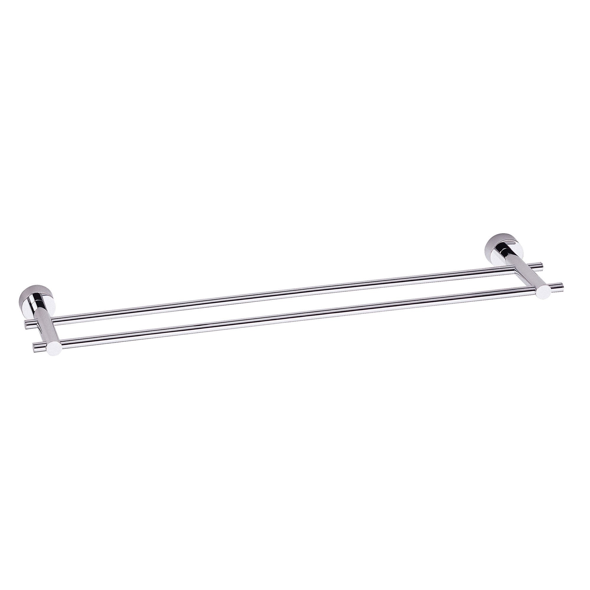 Danze Parma Modern 24-Inch Chrome Double Towel Bar Rack - Bathroom Towel Holder for Spa, Hotel & Home Decor