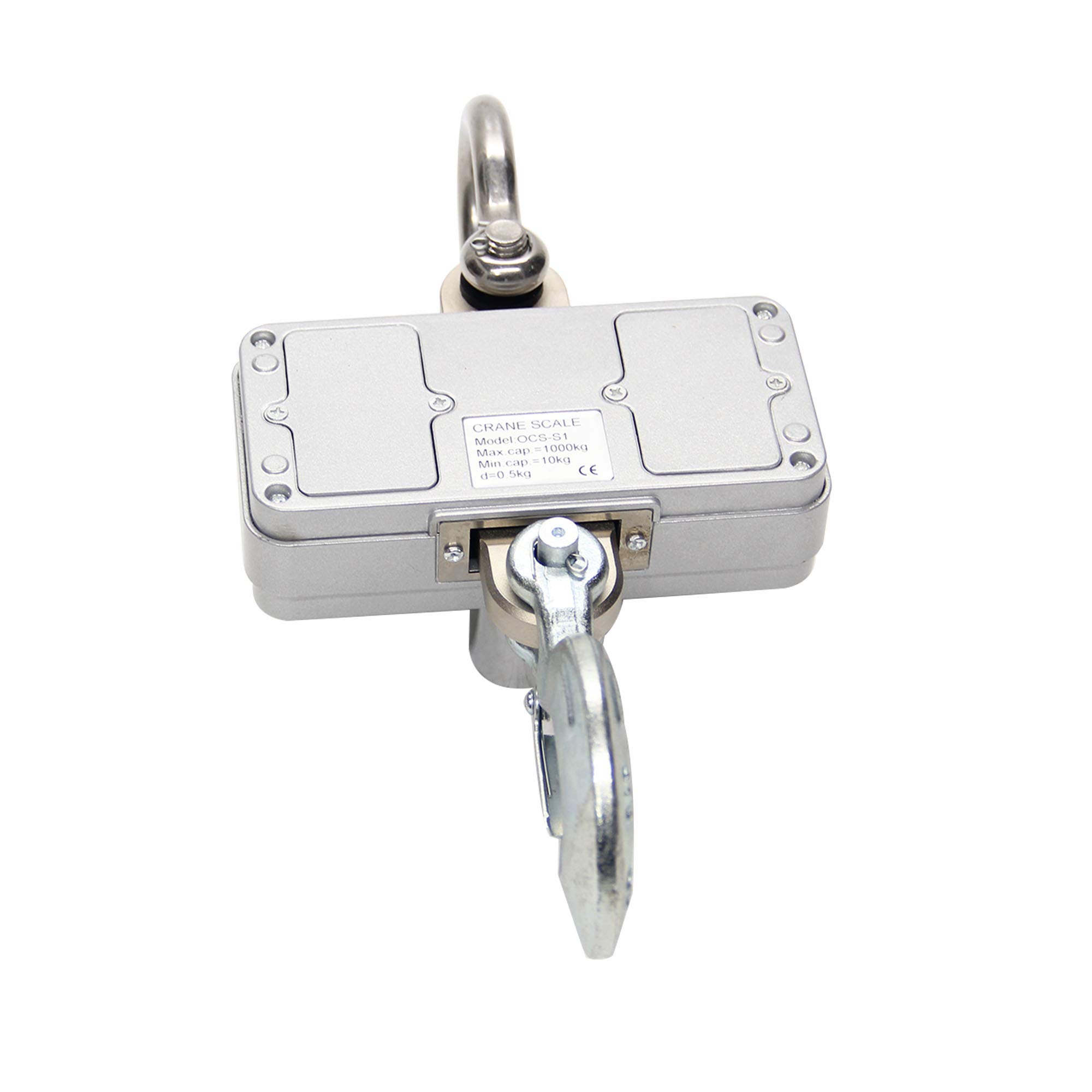 Huanyu 1 Ton Aluminum Digital Crane Scale - High Precision 1000kg/2000lbs Heavy Duty Hanging Scale with Smart LED Display - Perfect for Construction, Warehousing & Industrial Weighing Applications