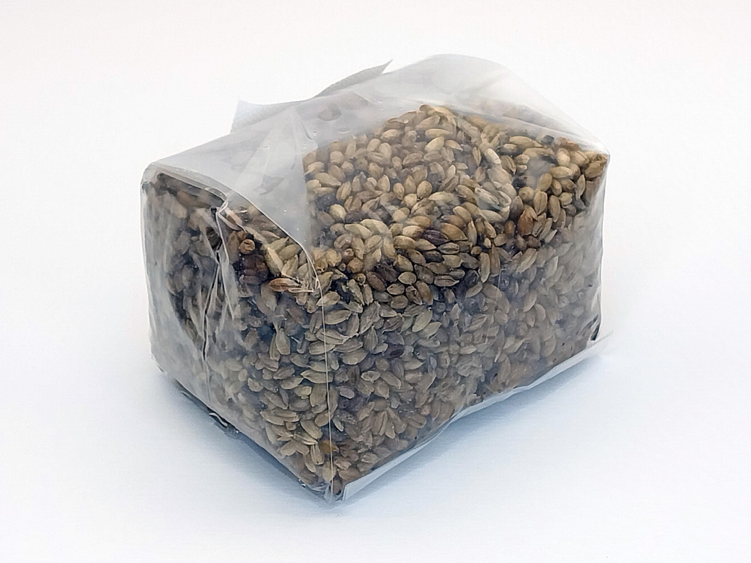 Sterilized Rye Berry Mushroom Substrate Bags - 18 Pack (1lb Each) - Premium Grain Spawn for Growing Gourmet Mushrooms at Home or Commercial Farming