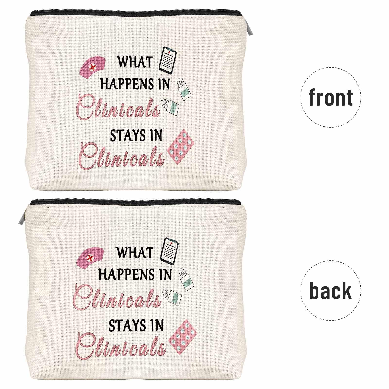 Trendy Christmas & Thanksgiving Gifts for Women - Cute Travel Zipper Pouch Cosmetic Bag - Unique Gift Ideas for Her - Perfect for Makeup Storage & Travel Essentials