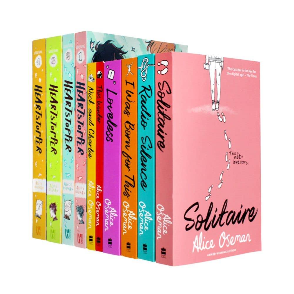 Heartstopper Series by Alice Oseman - 10 Book Set for Teens Age 13+ | Paperback Edition | Perfect for YA Readers, LGBTQ+ Fiction Fans & Book Club Discussions
