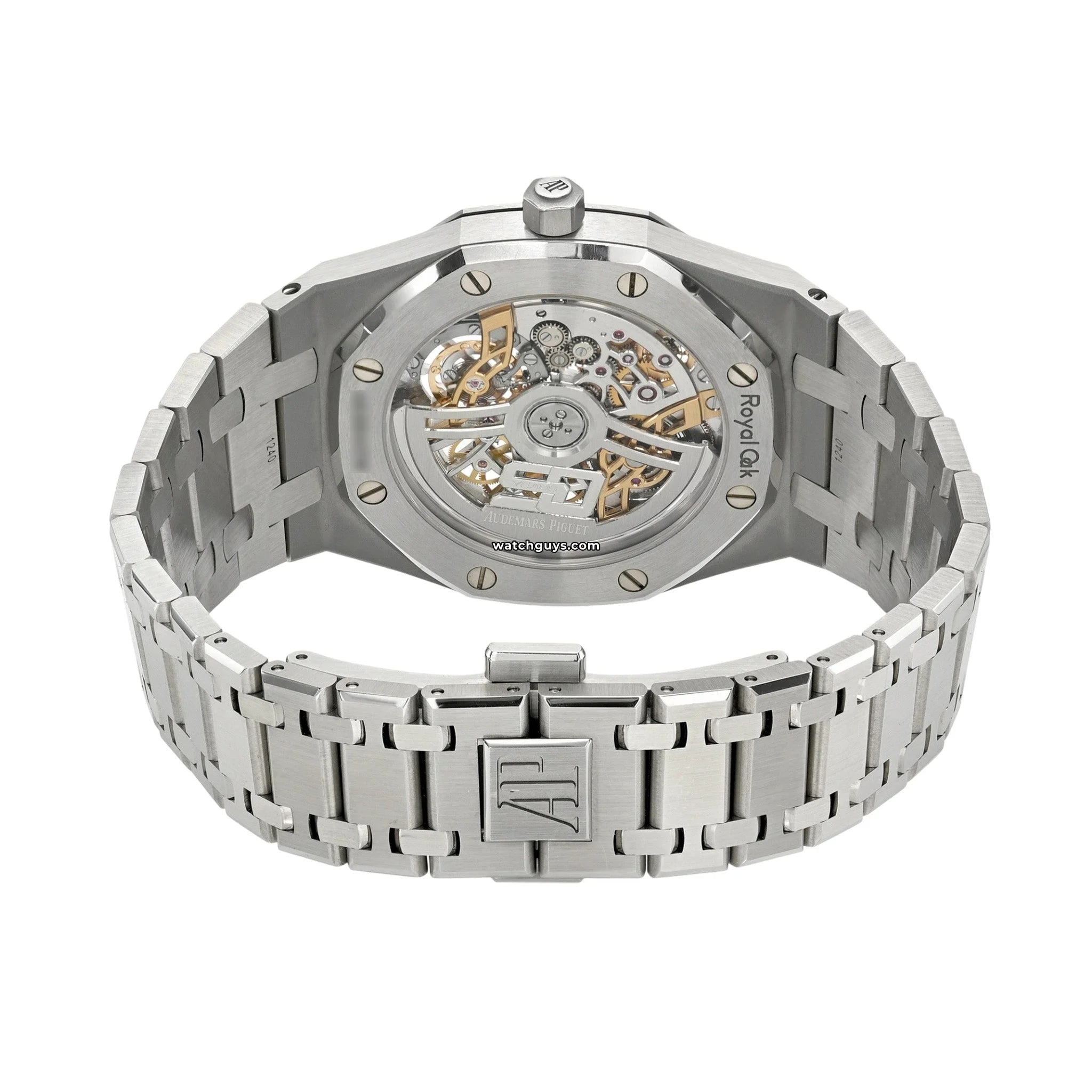 Audemars Piguet Royal Oak Jumbo 16204ST.OO.1240ST.01 50th Anniversary Openworked Skeleton Watch - Luxury Men's Timepiece for Special Occasions & Collectors