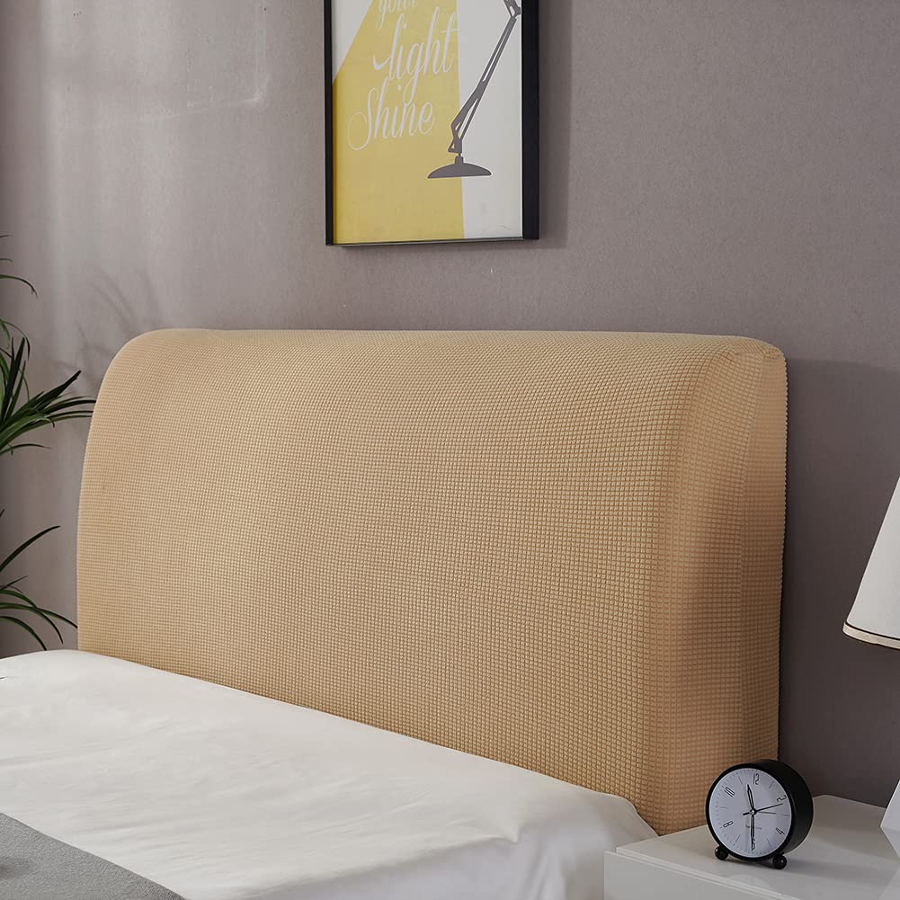 Stretch Solid Color Bed Headboard Cover Slipcover Protector - Dustproof Headboard Protector for Bedroom Decoration (Yellow, 170-190cm) - Perfect for Home, Hotel, and Dorm Room Decor