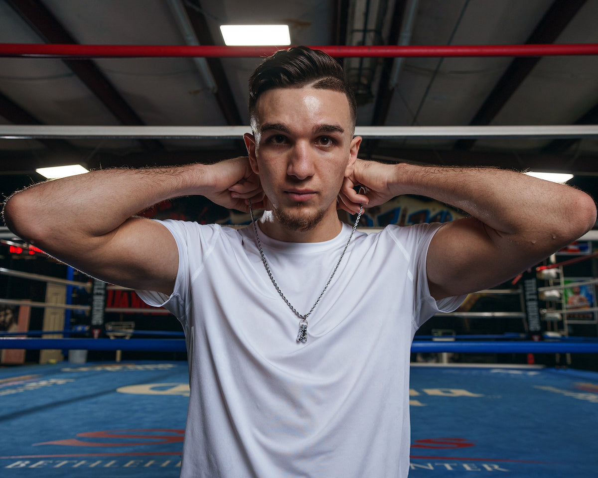 TITLE Boxing Gloves Necklace - Boxing Jewelry for Women & Men - Unique Sports Gift for Boxers - Perfect for Training & Everyday Wear