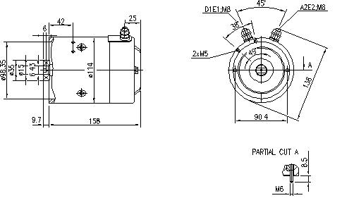 MAHLE Letrika Unidirectional CW 24VDC Motor 2.2kW 2750rpm - AMJ5127 11.212.560 - Industrial Automation, Robotics & HVAC Applications