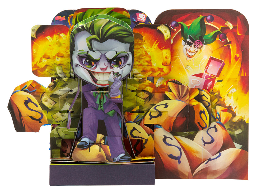DC Comics The Joker Flip Pop - Collectible Action Figure with Spring-Loaded Head - Perfect for Batman Fans, Display Shelves & Superhero Collections