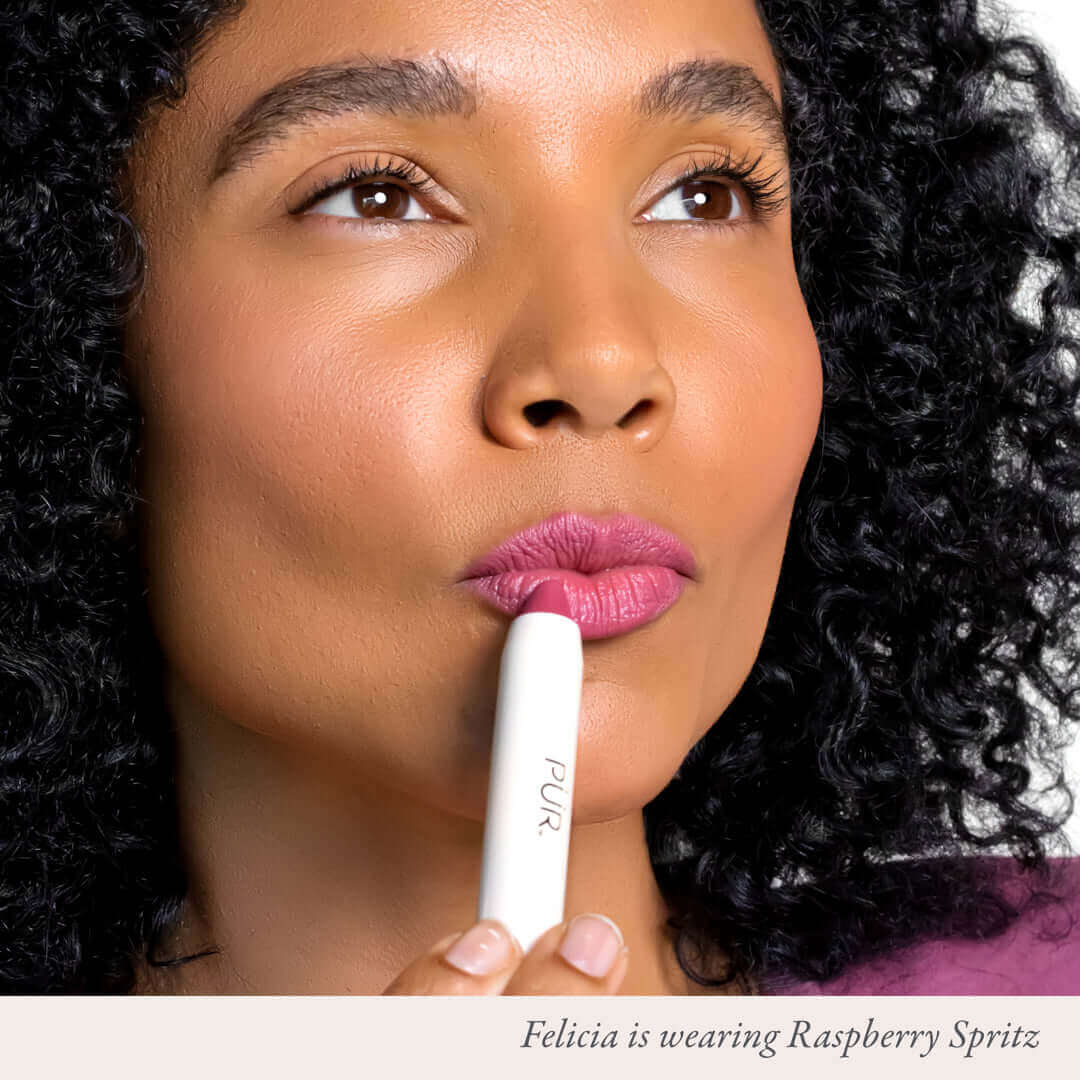 Silky Pout Creamy Lip Balm - Hydrating & Moisturizing Raspberry Spritz Flavor for Soft, Plump Lips | Perfect for Daily Use, Makeup Prep & On-The-Go Lip Care