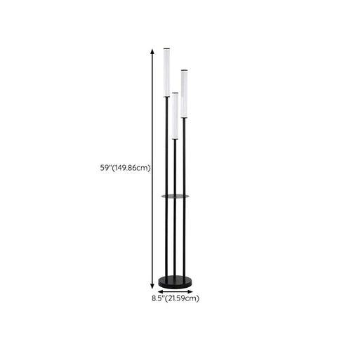 Slim Pole Floor Lamp - Modern 3-Light Adjustable Standing Lamp for Living Room, Bedroom & Office - Perfect for Reading, Relaxing & Ambient Lighting