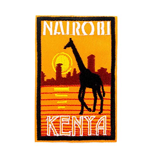 African Wildlife Animal Iron-On Patch - 3.5