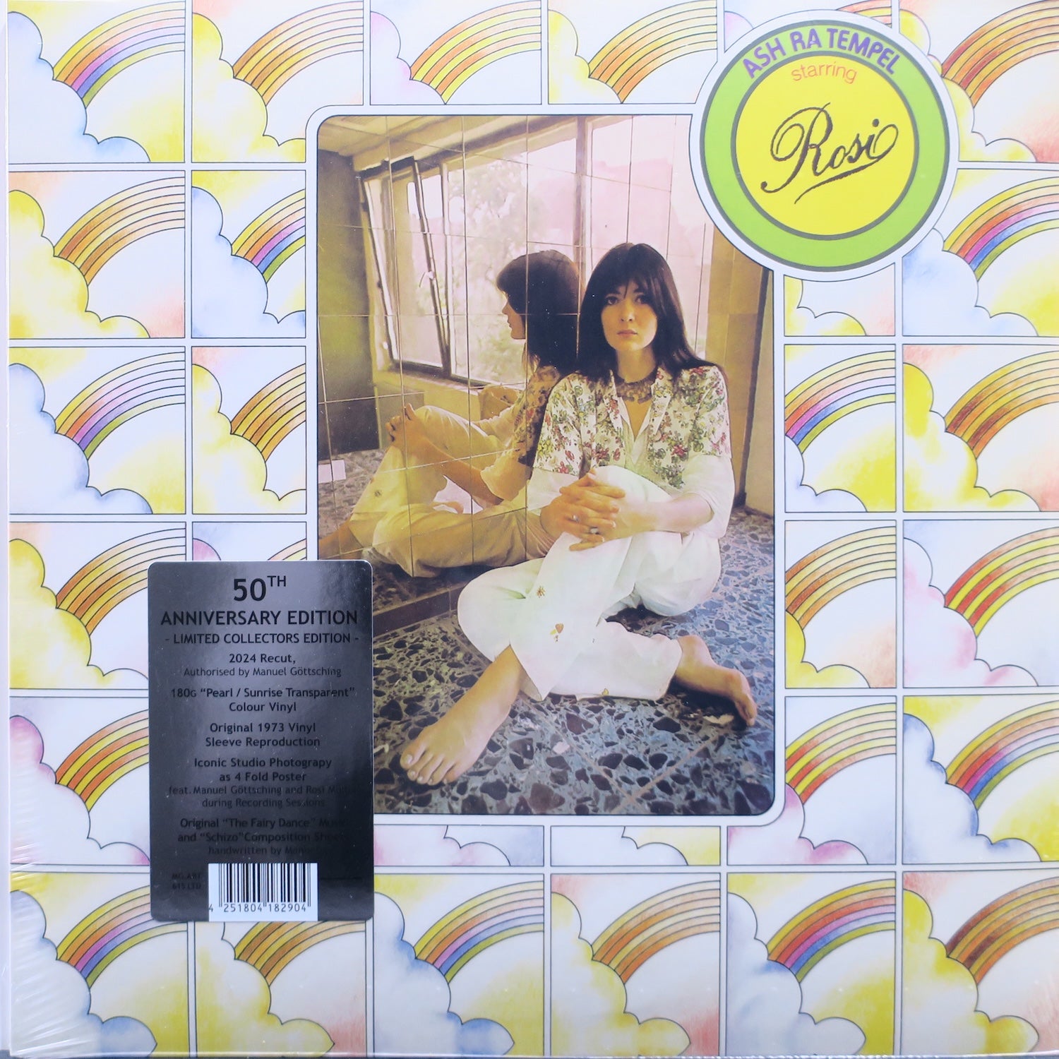 ASH RA TEMPLE 'Starring Rosi' 180g Pearl/Sunrise Vinyl LP (1973 Krautrock) - Limited Edition Record for Audiophiles & Vintage Music Collectors - Perfect for Home Listening & Record Collection Displays