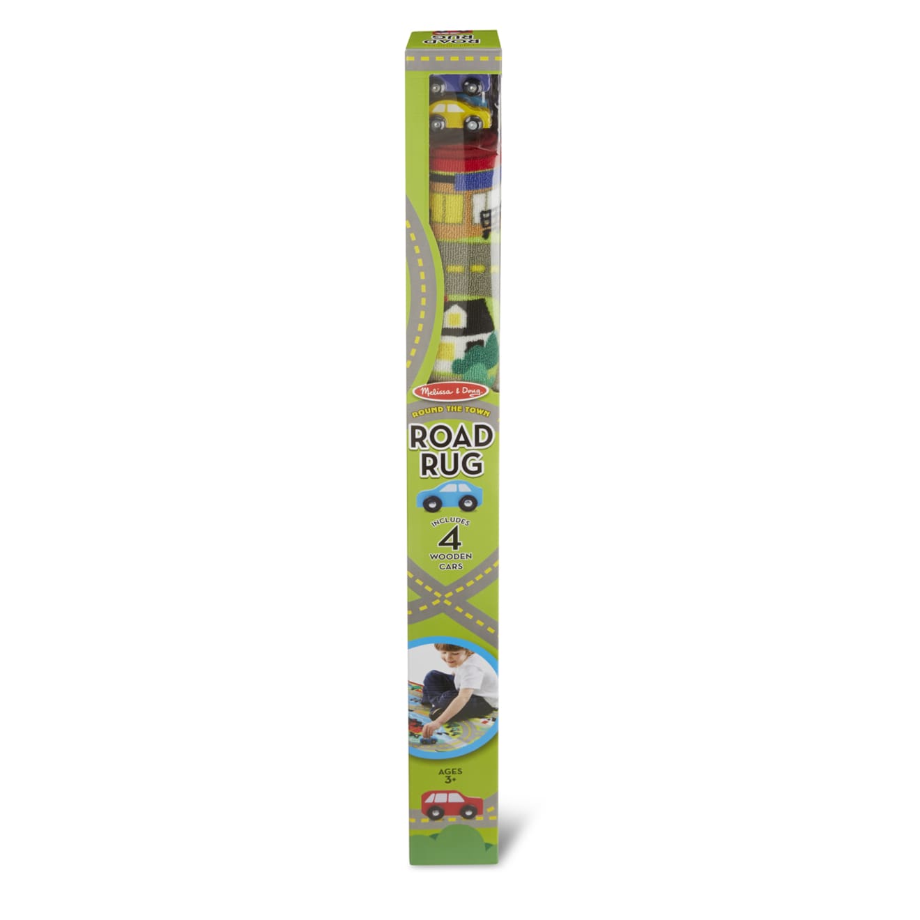 Round the Town Play Rug & Toy Car Set - Interactive City Map for Kids' Learning & Fun Playtime