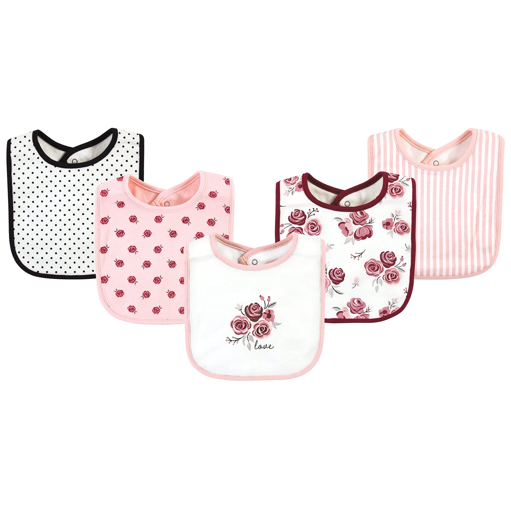 Hudson Baby Unisex Cotton Bibs for Infants & Toddlers - Soft, Absorbent & Durable for Feeding, Teething & Drooling - Perfect for Mealtime, Daycare & On-the-Go