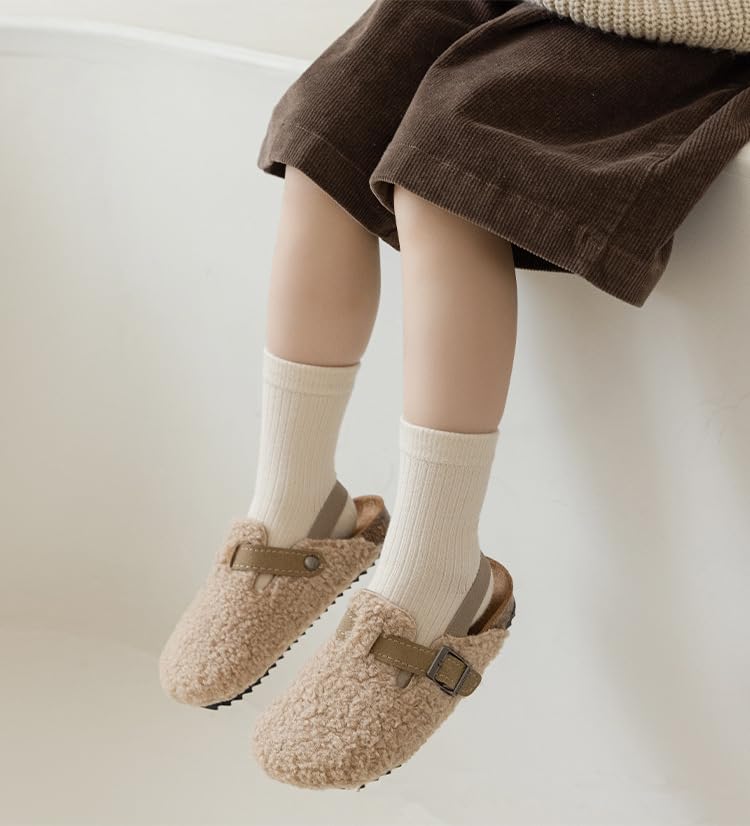 QandSweet Boys Cotton Crew Socks - Striped Casual Athletic Socks for Kids - Comfortable & Breathable for School, Sports & Everyday Wear