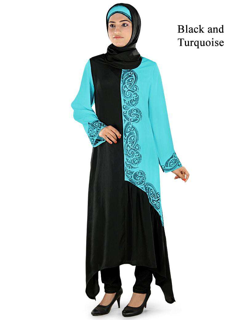 Black & Turquoise