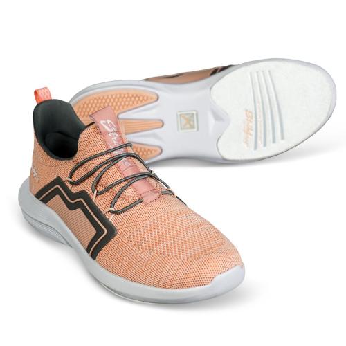 KR Strikeforce Milan Coral/Grey Women's Bowling Shoes - Comfortable & Stylish for League Play & Tournament Bowling