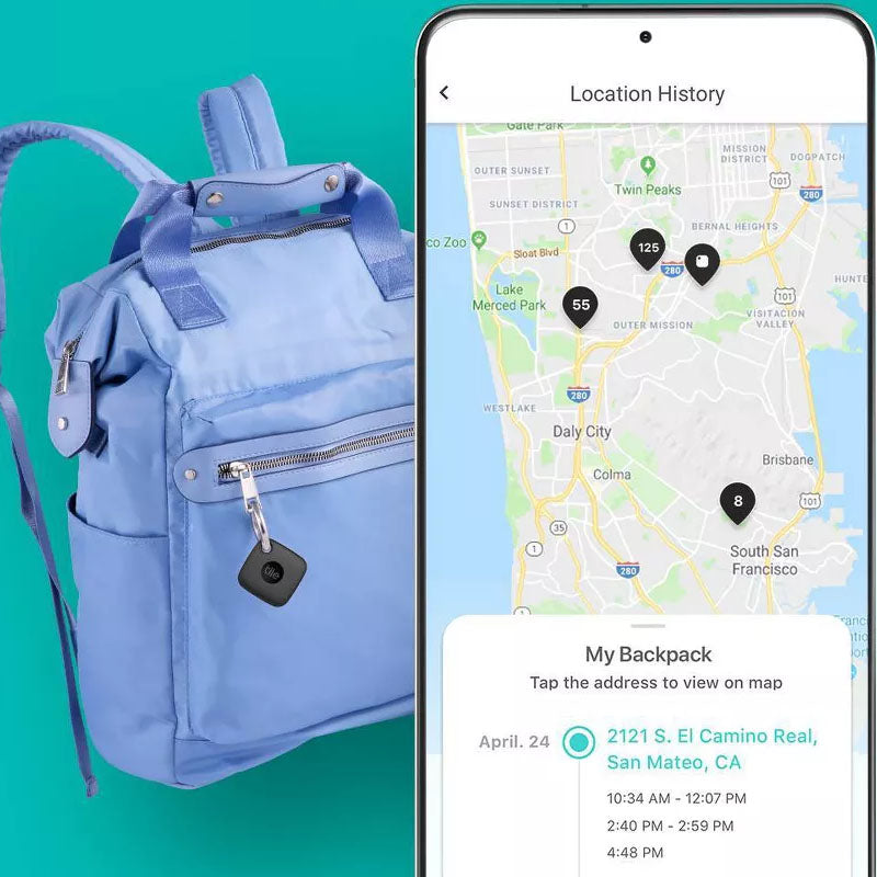 Tile Mate (2022) Bluetooth Tracker - Find Keys, Wallet & More | Black | Perfect for Travel, Office & Daily Essentials Tracking