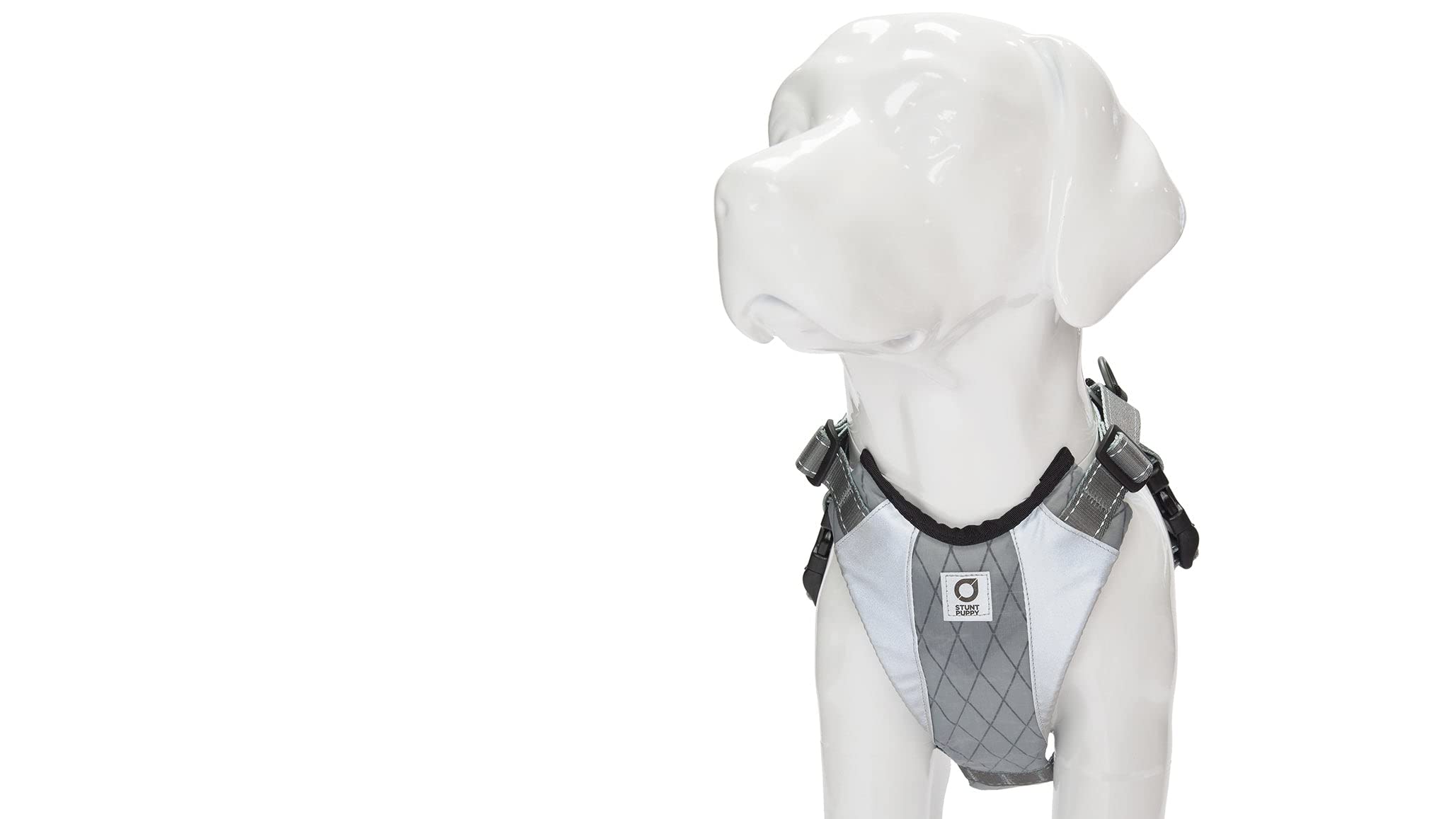 Go Dog Glo Reflective Dog Harness - Small Size, Grey Color for Small Dogs - Perfect for Night Walks, Jogging & Outdoor Adventures