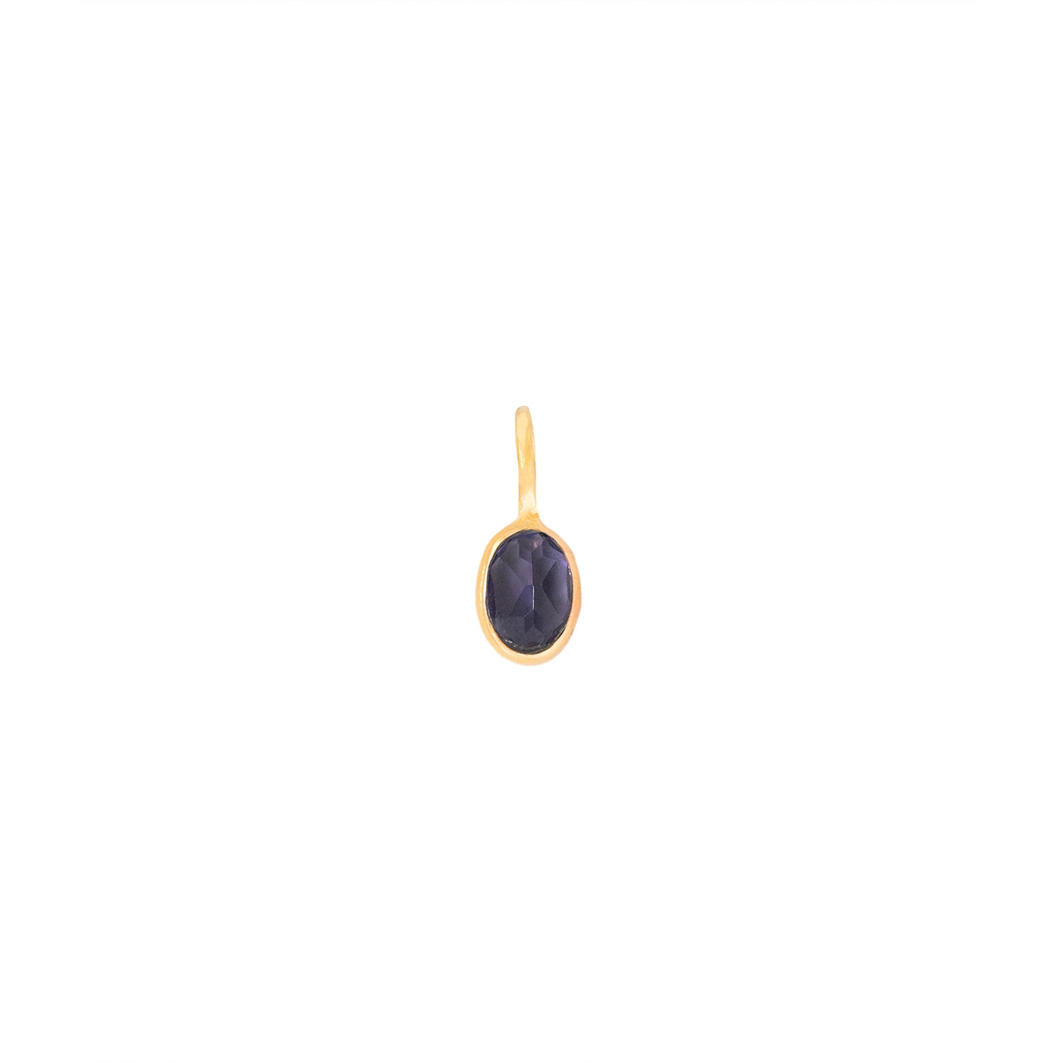 Faceted Iolite Small Gem Charm for Jewelry Making - Elegant Beads for Necklaces, Bracelets & DIY Crafts | Perfect for Bohemian & Handmade Accessories