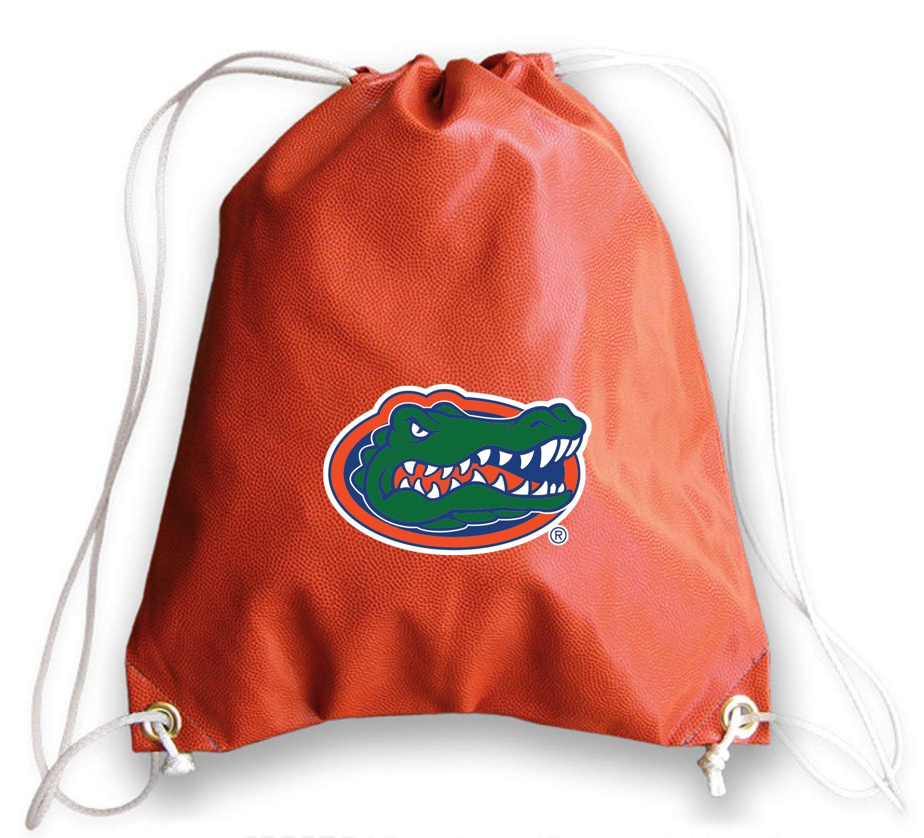 Florida Gators Basketball Leather Drawstring Backpack - Official Team Colors, Durable Basketball Material - Perfect for School, Gym & Game Day Accessories