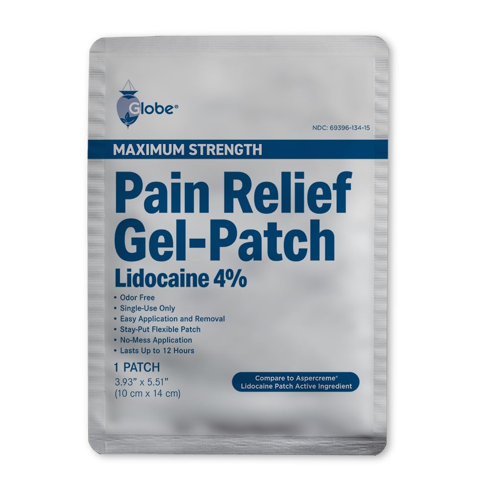 15-Pack Maximum Strength 4% Lidocaine Pain Relief Patches (3.9