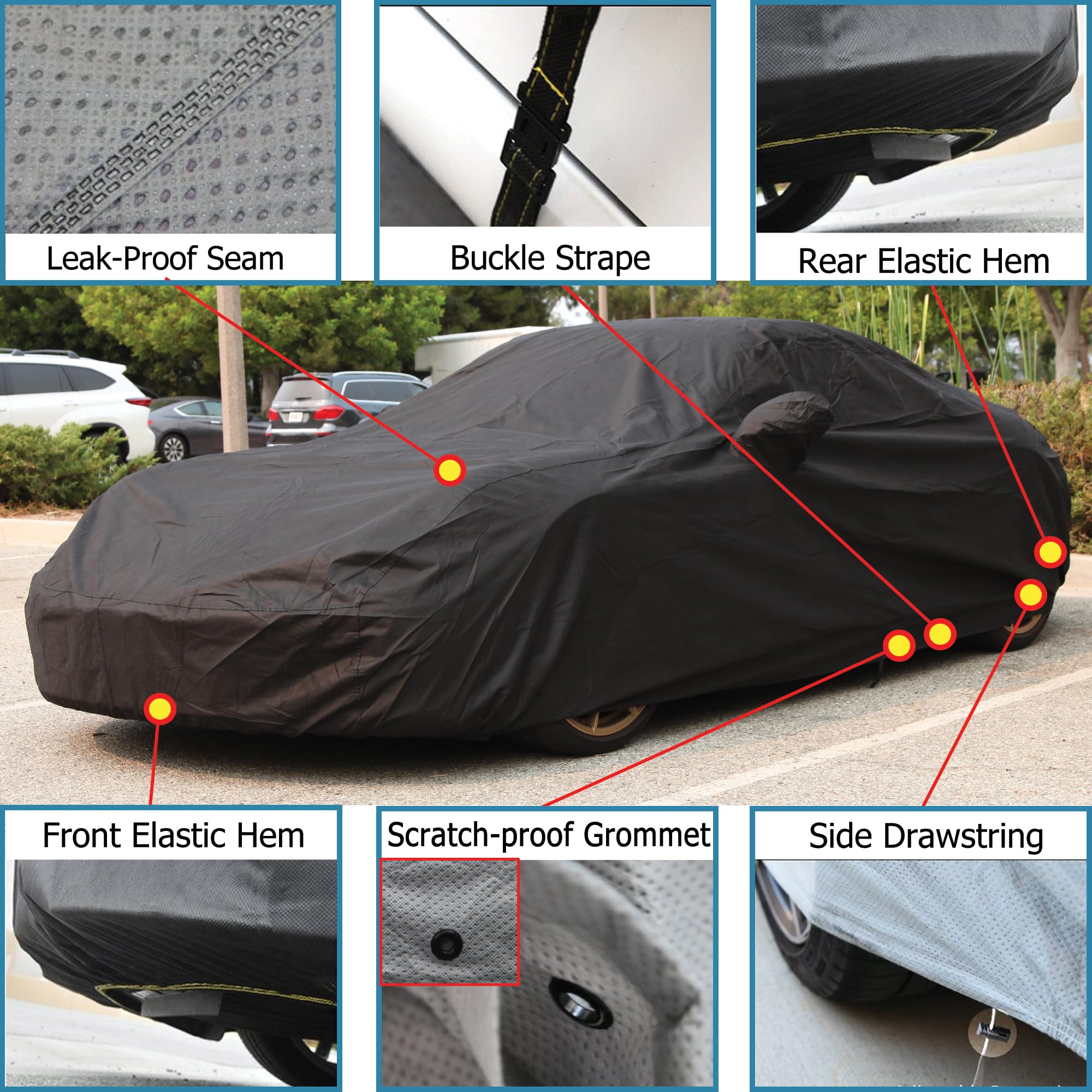 2023 Premium Car Cover for Toyota Camry (2018-2025) - XTREMECOVERPRO Platinum Series Waterproof & UV Protection - Perfect for Outdoor Parking, Winter Storage & Travel Protection