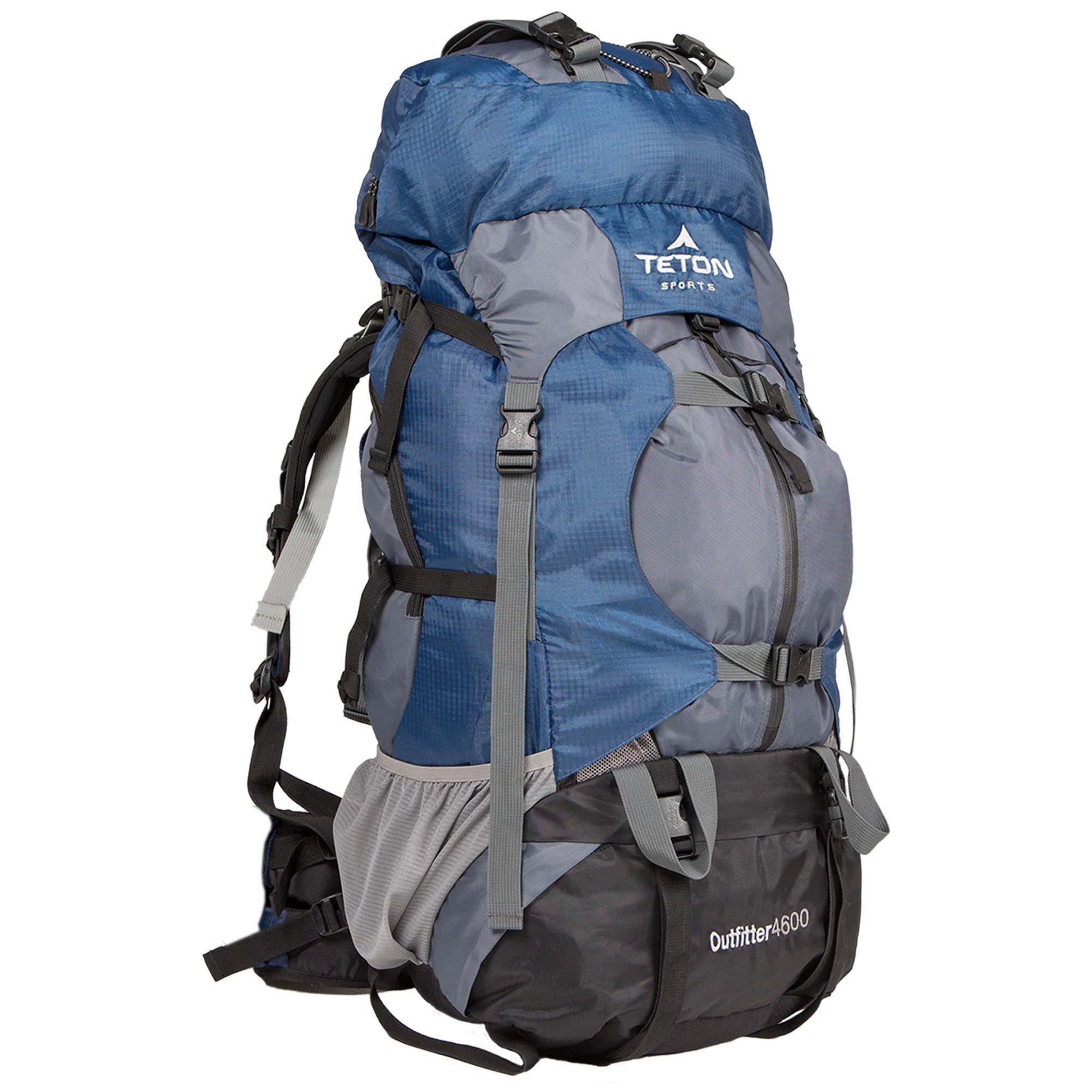 TETON Sports Outfitter 4600 Ultralight Internal Frame Backpack - 75L High-Performance Hiking & Camping Backpack for Outdoor Adventures, Travel & Trekking - Durable & Comfortable Blue Backpack for Men & Women - Perfect for Long-Distance Hiking, Mountain Climbing & Backpacking Trips