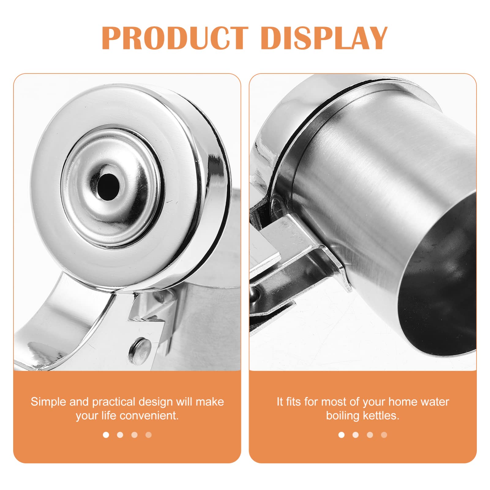 Stainless Steel Kettle Spout Replacement - Boiling Water Alarm Flute for Teakettle & Electric Kettle - Durable Nozzle for Home & Office Use