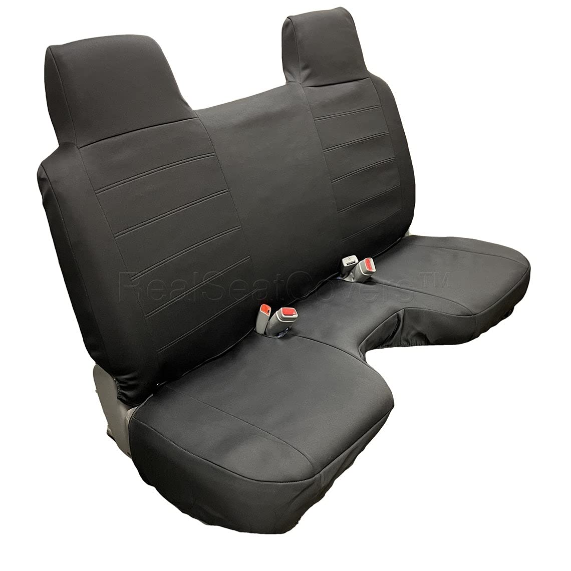 Waterproof Neoprene Seat Cover for Toyota Tacoma 1995-2004 - Front Bench with Molded Headrest & Large Notched Cushion (Black) | Durable Protection for Off-Roading, Camping & Daily Commute