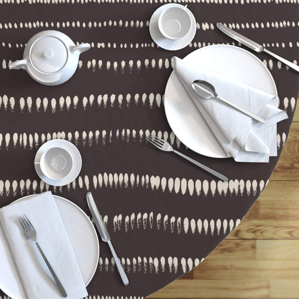 Custom Printed Cotton Sateen Tablecloth 70