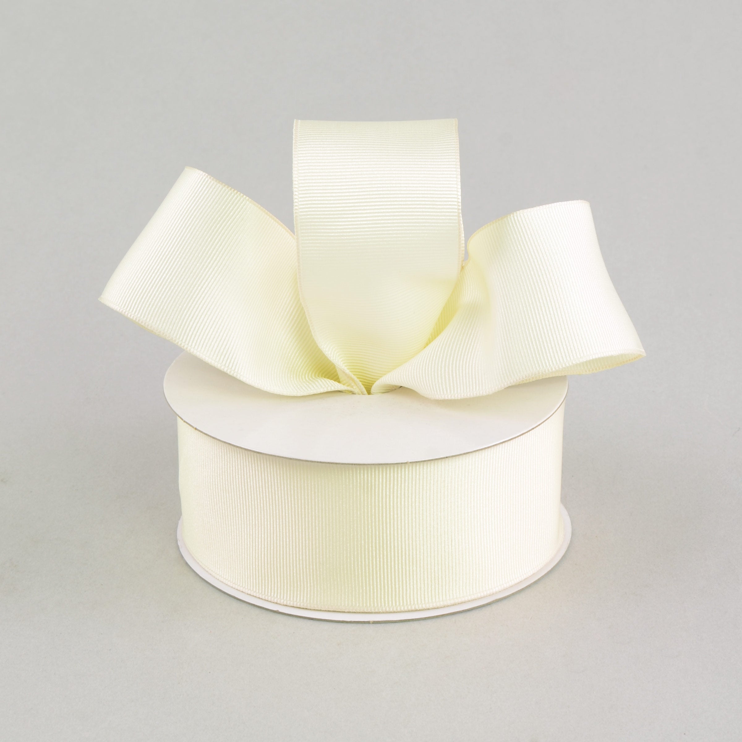 1.5 Inch Grosgrain Ribbon Wired - Ivory (10 Yards) for Gift Wrapping, DIY Crafts, Wedding Decorations and Hair Bows