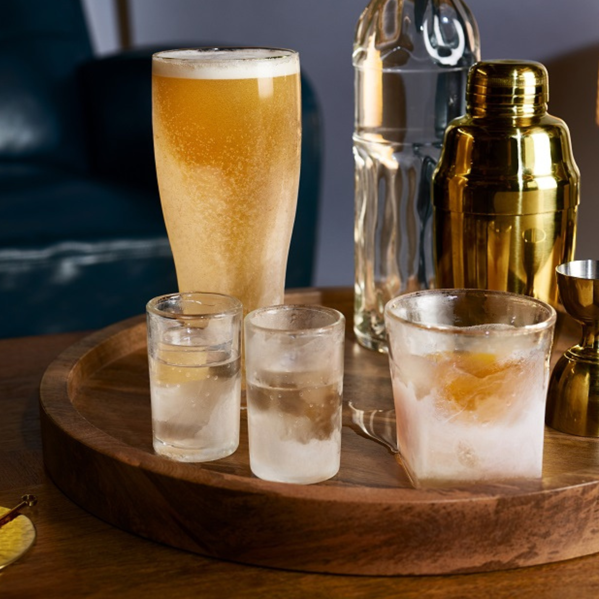 Premium Double Walled Whiskey Glasses Set - 12oz Insulated Tumbler for Scotch, Bourbon & Cocktails - Perfect for Home Bar, Gifts & Entertaining