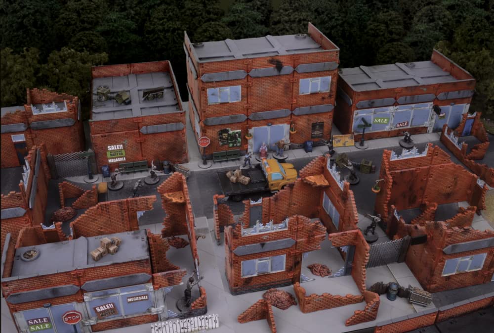 Mantic Entertainment Terrain Crate: City Battle - Premium Wargaming Terrain Set for Tabletop RPG & Miniature Battles - Perfect for Dungeons & Dragons, Warhammer, and Fantasy Wargaming Scenes