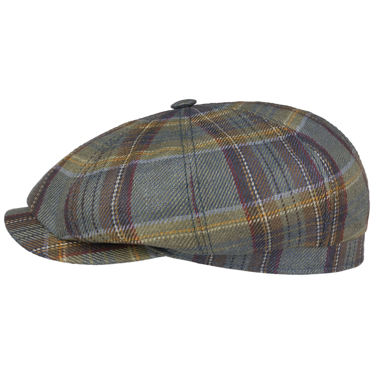 Stetson Hatteras Bornestead Flat Cap for Men - Classic Wool Fedora Hat for Outdoor, Casual, and Formal Wear