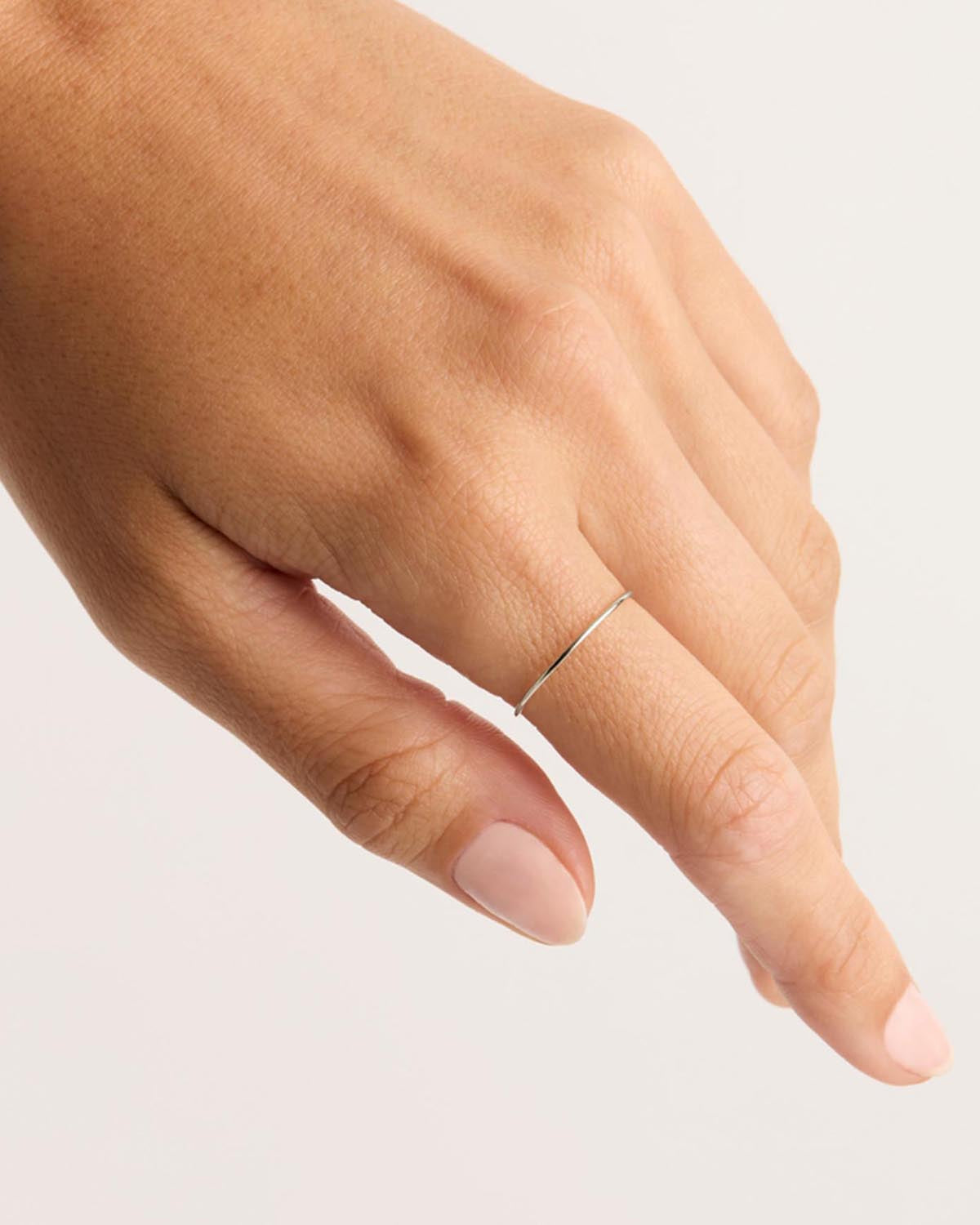14K Solid White Gold Sweet Purity Ring for Women - Elegant Minimalist Stackable Band - Perfect for Valentine's Day, Promise Rings & Everyday Wear
