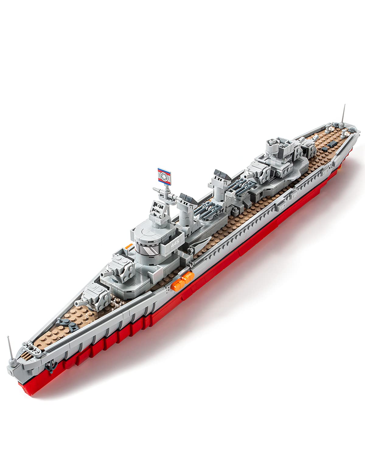 dOvOb Military Fletcher-Class Destroyer Model Building Blocks Kit - 1338 Pieces STEM Toy for Kids & Adults - Perfect for Collectors, DIY Enthusiasts & Navy History Fans