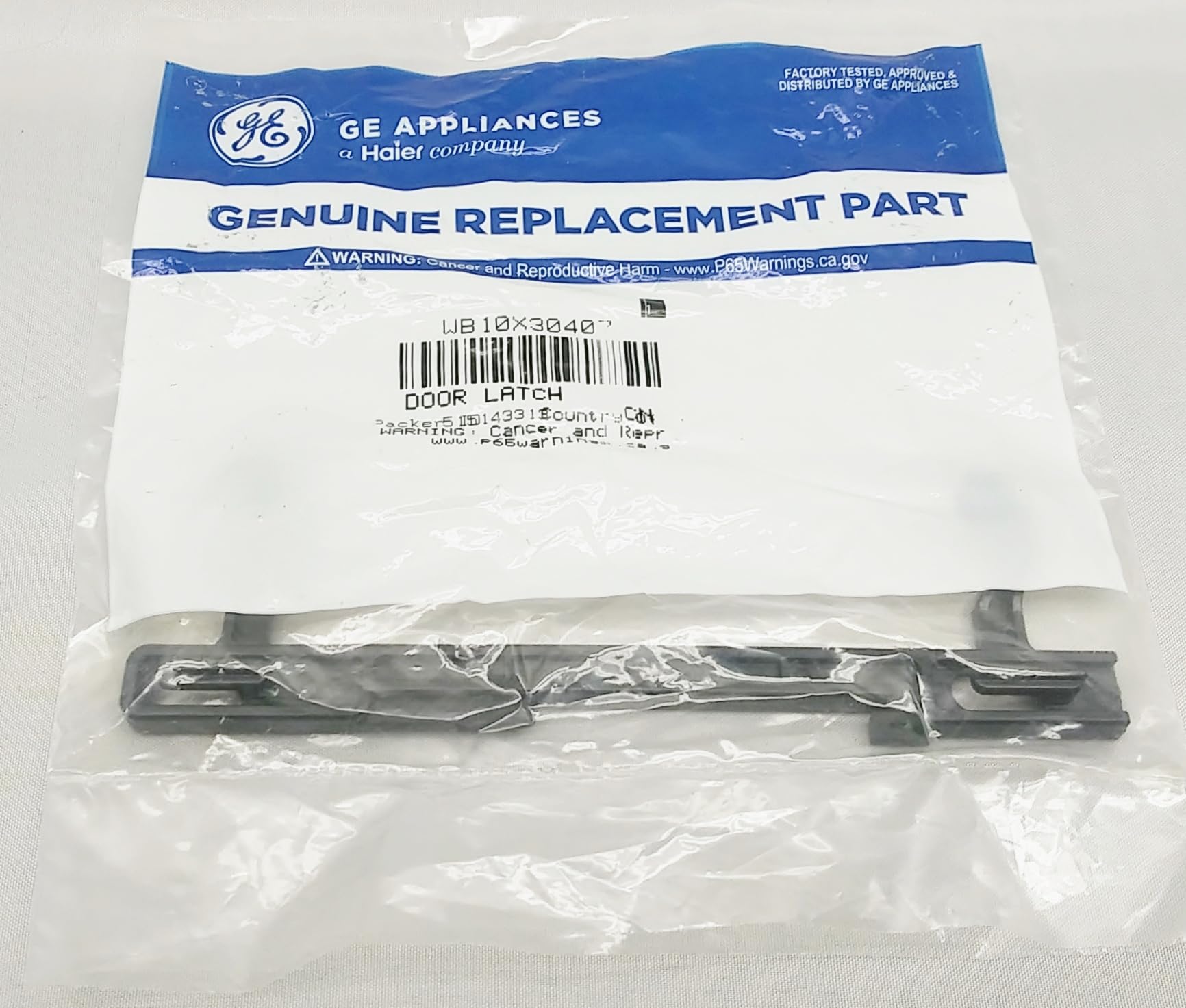Genuine OEM Microwave Oven Door Latch Key Replacement Part - 6 5/8