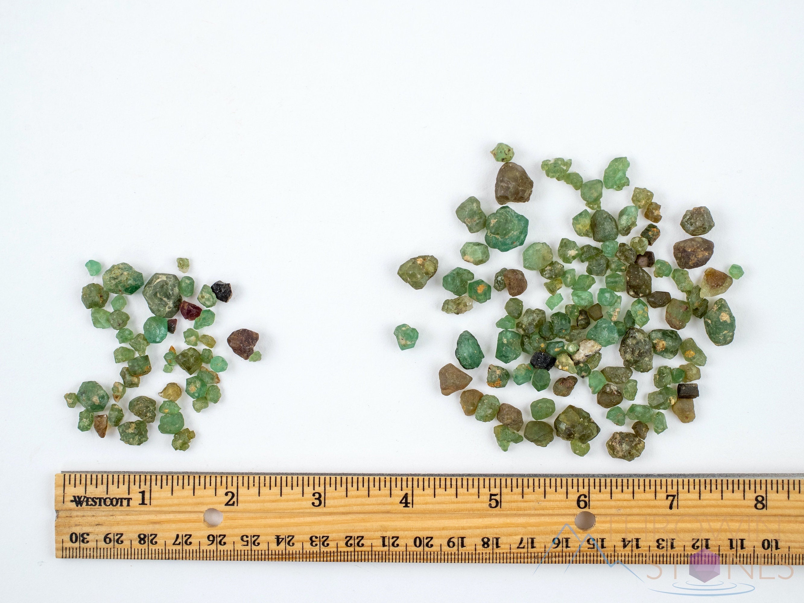 Raw Green Demantoid Garnet Crystal Chips - Natural Alluvial Gemstones for Jewelry Making, Birthstones & Mineral Collection | Small Healing Crystals for Meditation, Home Decor & Spiritual Gifts (E1807)