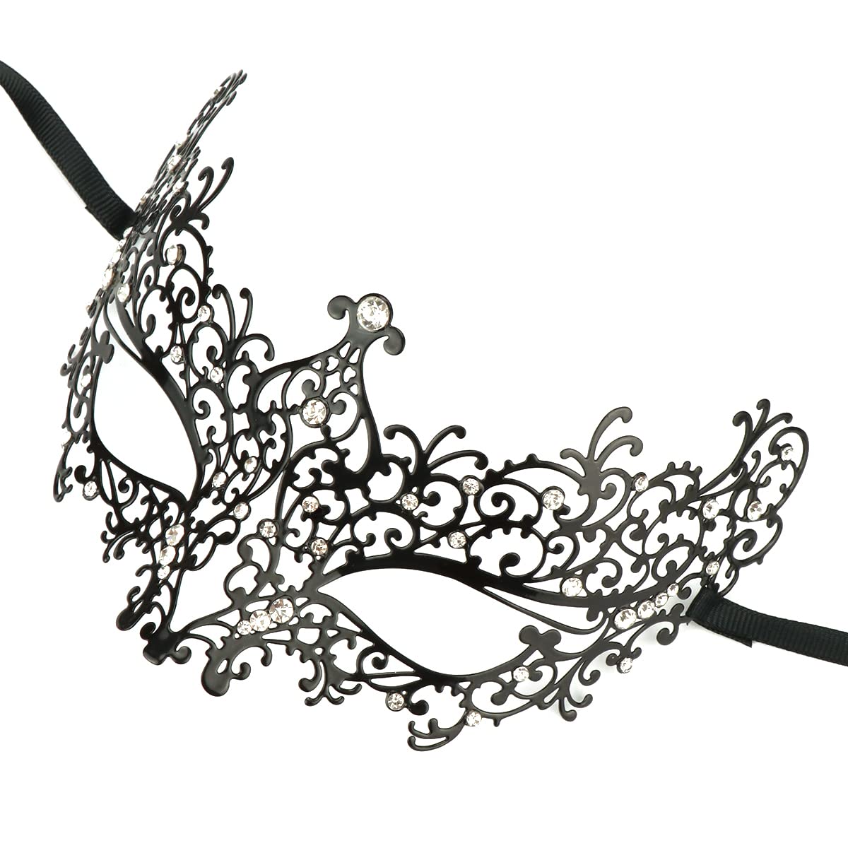 Elegant Venetian Metal Masquerade Mask Set for Couples - Perfect for Halloween, Mardi Gras, Costume Parties & Venetian Balls | Handcrafted Venetian Style Party Masks for Carnival, Weddings & Formal Events