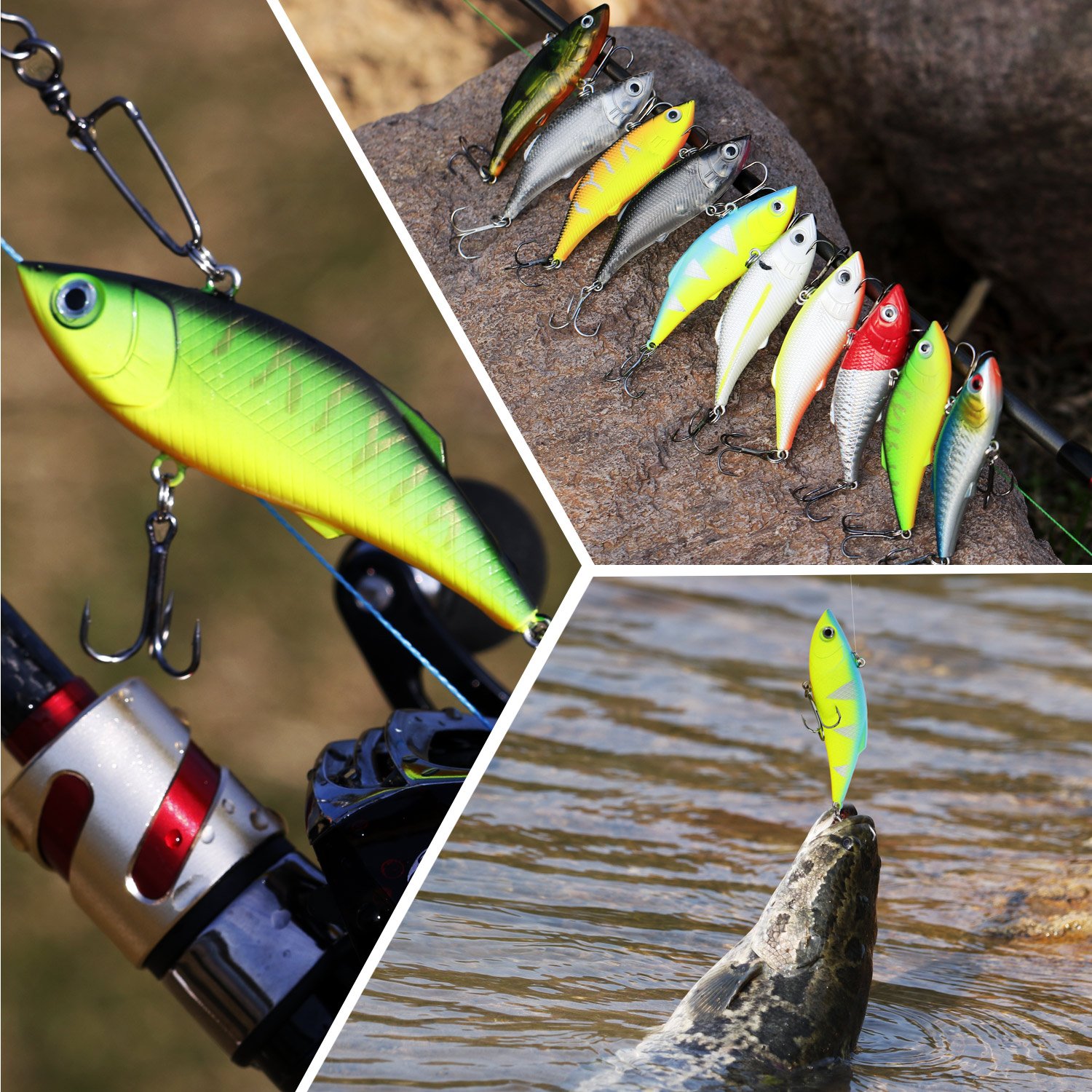 **Sougayilang Minnow Fishing Lures Crankbaits Set – Hard Baits & Swimbaits for Trout, Bass, Perch – Topwater Lures for Boat Fishing (Ideal for Freshwater & Saltwater Angling)**
