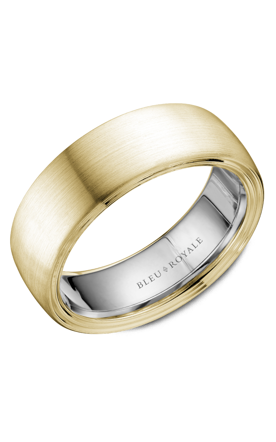 Bleu Royale Men's Wedding Band RYL 059YW75 - 14K Yellow Gold Classic Ring for Groom, Engagement & Anniversary - Perfect for Formal Events, Proposals & Special Occasions