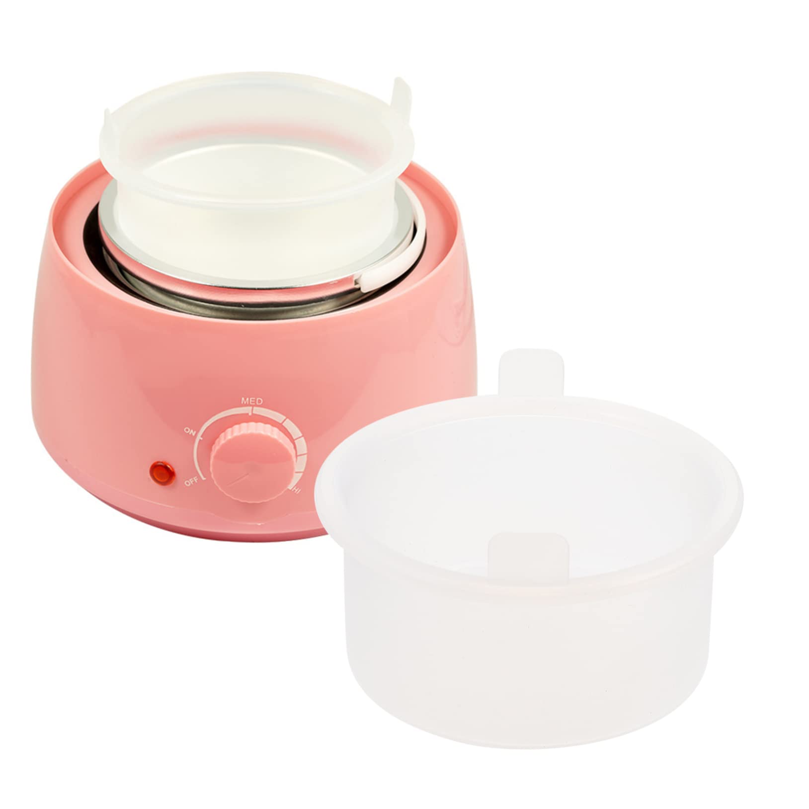Minkissy 1pc Silicone Wax Melter Bowl - Mini Wax Warmer Pot for Hair Removal, Waxing Kit with Wax Burner Liners - Perfect for Home Spa, Salon, and DIY Beauty Treatments