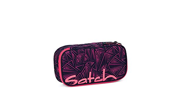 Satch Schlamperbox Pencil Case - Pink Bermuda Design for School, Office & Travel | Durable Storage for Pens, Markers & Art Supplies