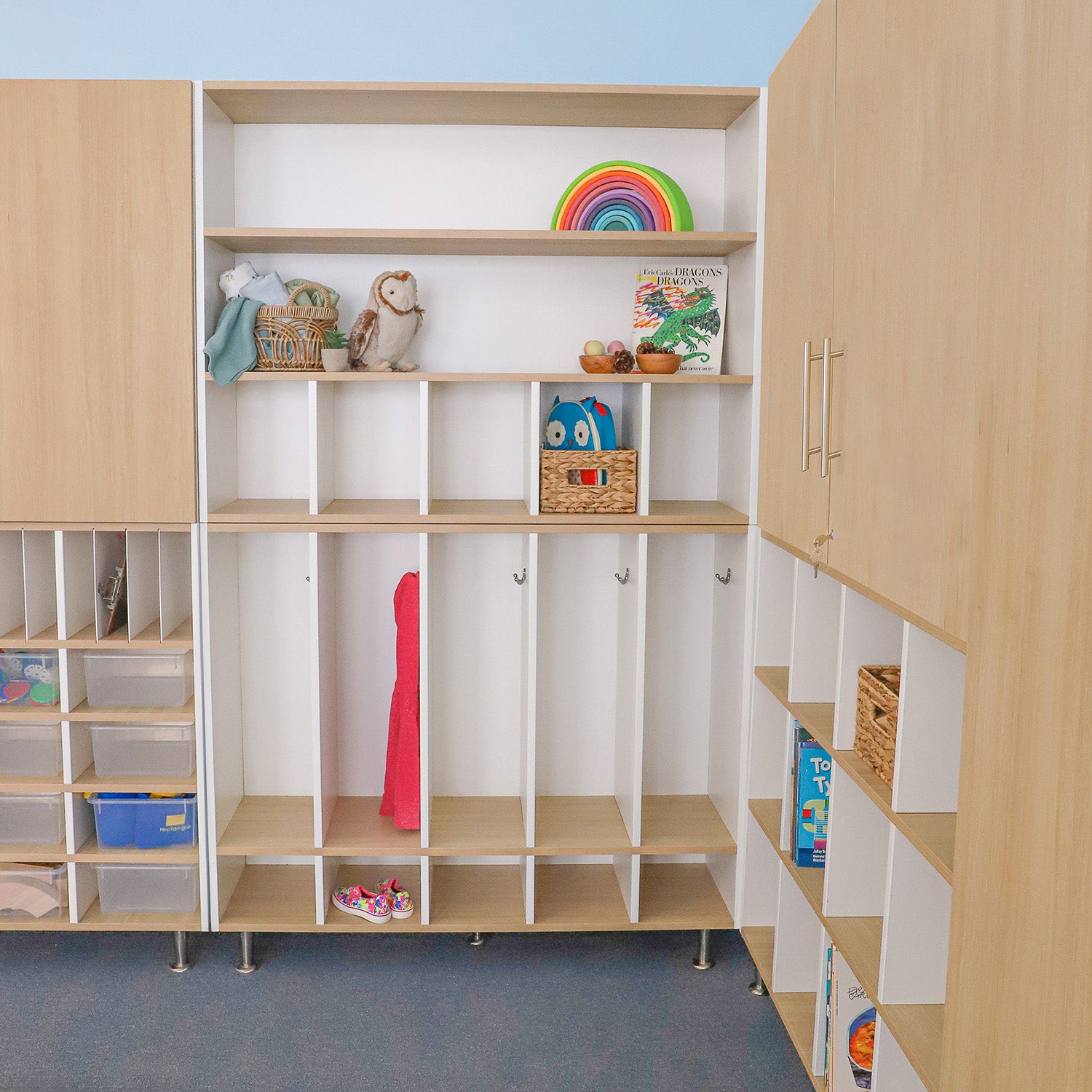 Elevated™ Cubby and Shelf Cabinet WB1952 - Stylish Storage Organizer for Home, Office, and Kids Room - Perfect for Books, Toys, and Decorative Display