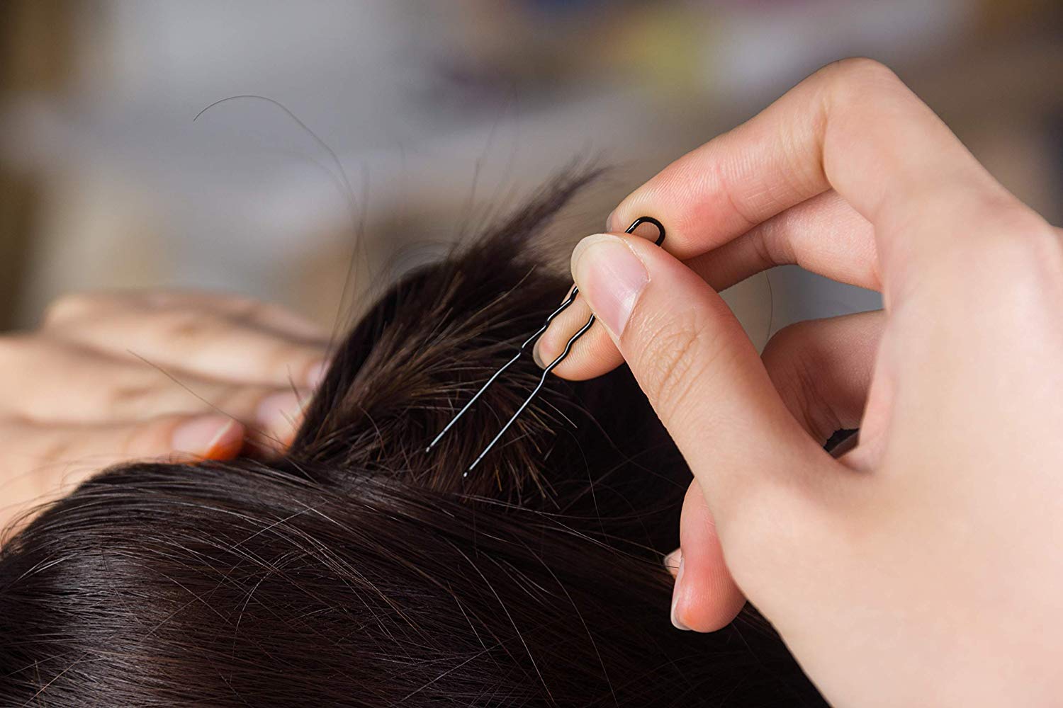 200 Pack Black U-Shaped Hair Pins for Women & Girls | 7cm Juda Hair Clips | Hairstyling Accessories for Braids, Buns & Updos | Secure Hair Styling Clips for Daily Use & Special Occasions