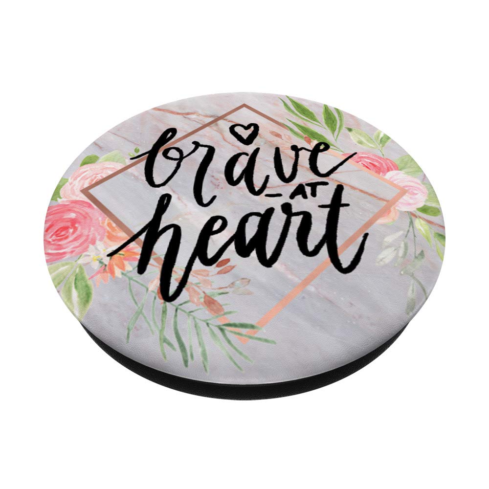 Brave at Heart & Rose Pink Picture Frame PACC094 - Perfect for Home Decor, Gifts, and Wall Art Displays