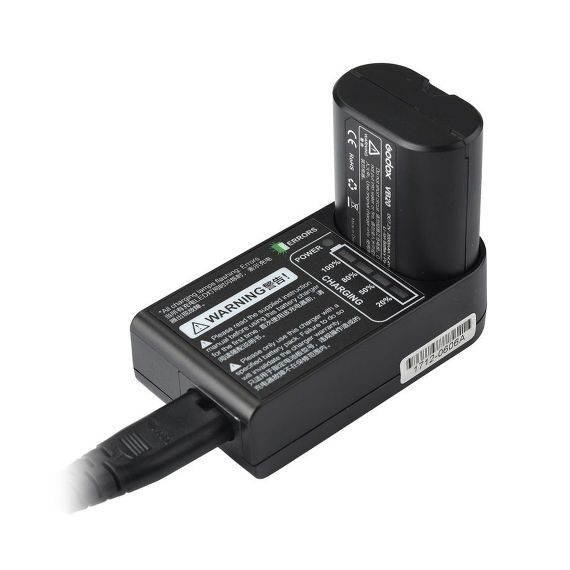 Godox V350 Flash Battery Charger - Fast & Safe Rechargeable Power Supply for Photography Studio, Outdoor Shooting, and Event Lighting