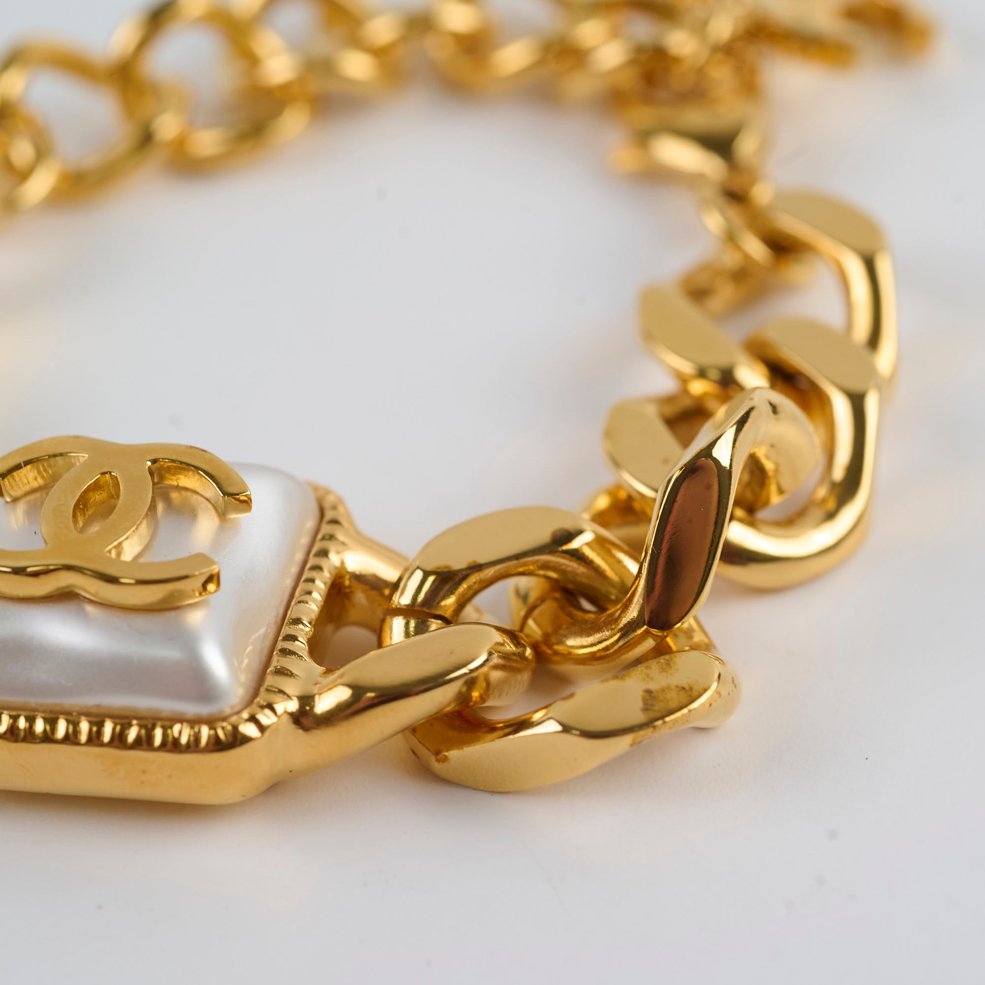 Chanel Pearl CC Chain Link Bracelet for Women - Luxury Fashion Jewelry Gift for Birthday, Anniversary & Special Occasions