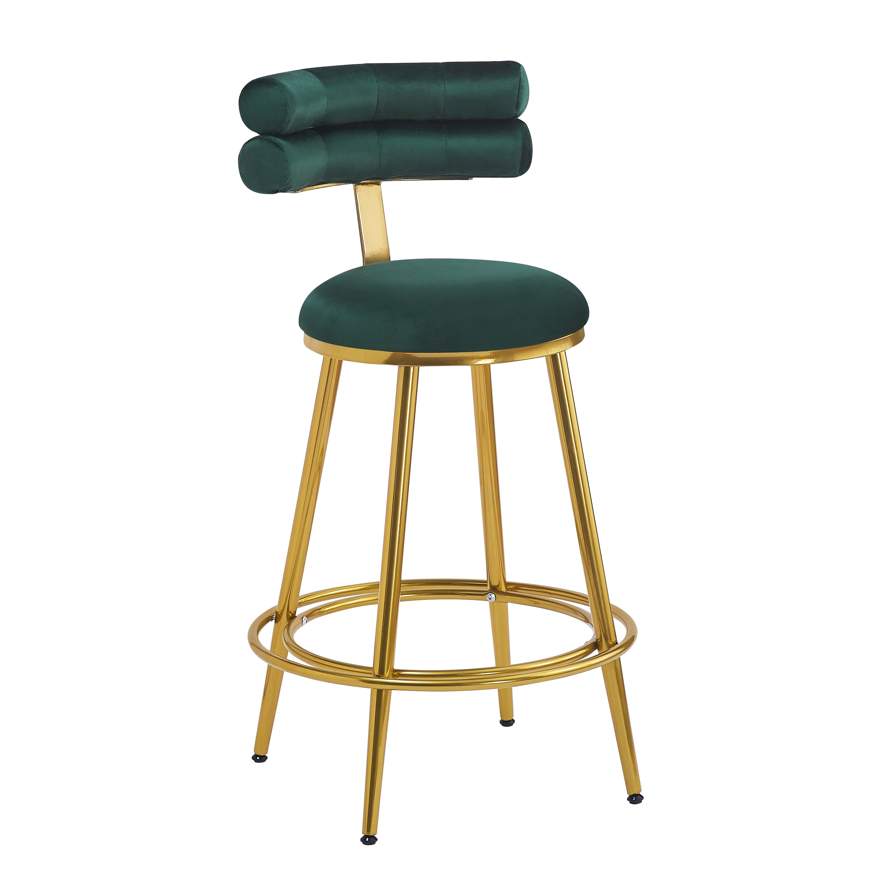 Modern Velvet Counter Stools Set of 2 - 27.65
