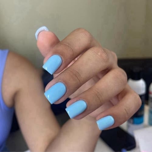 glossy baby blue